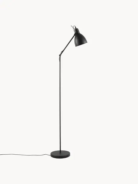 Lampa na čtení v industriálním stylu Ethan, Černá, Ø 15 cm, V 137 cm