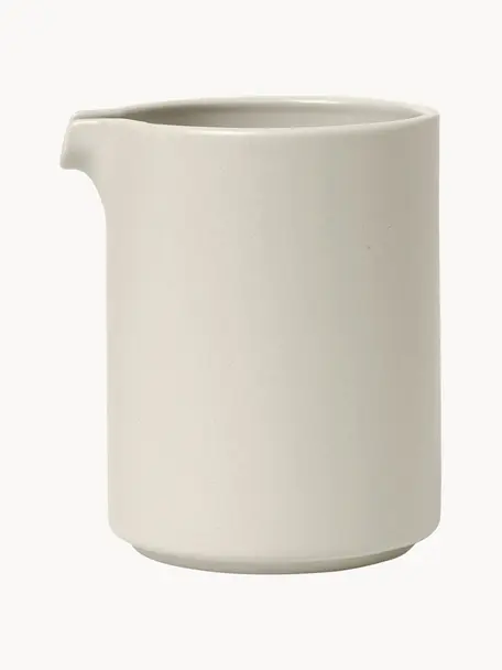 Brocca da latte Pilar, 280 ml, Ceramica, Beige chiaro, Ø 8 x Alt. 10 cm