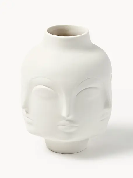 Vase en porcelaine Dora Maar, haut. 21 cm, Porcelaine, Blanc, Ø 16 x haut. 21 cm