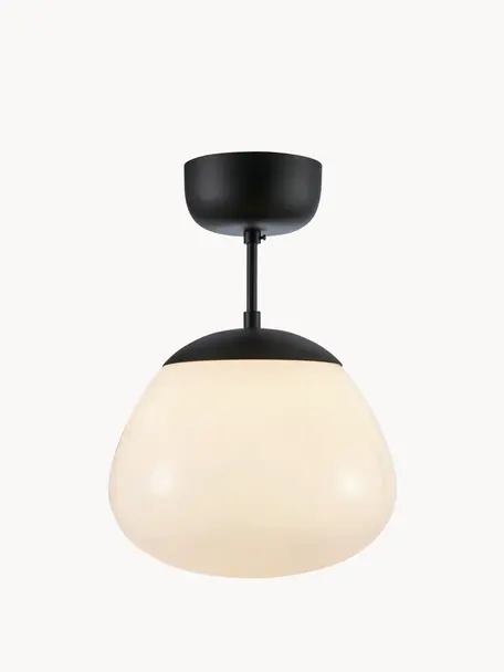 Lampa sufitowa Rise, Kremowobiały, czarny, S 25 x W 35 cm