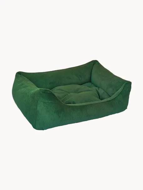 Manšestrový pelíšek pro psa Relax, různé velikosti, Tmavě zelená, Š 70 cm, H 50 cm