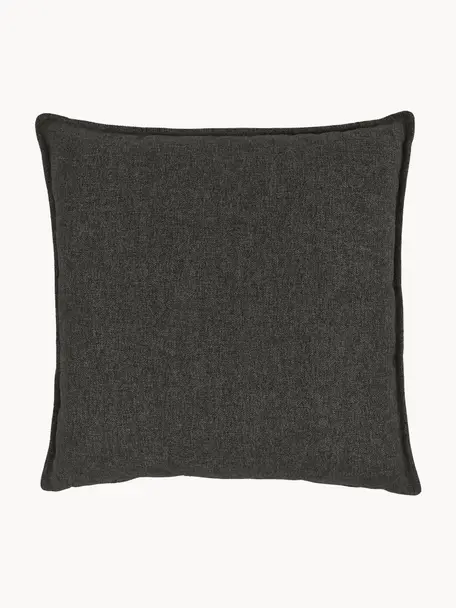 Sofa-Kissen Lennon, Hülle: 100 % Polyester, CertiPUR, Anthrazit, B 70 x L 70 cm