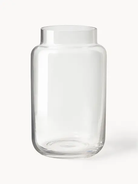 Grosse Glas-Vase Lasse, Glas, Transparent, Ø 13 x H 22 cm