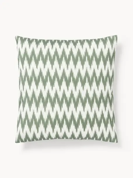 Housse de coussin de jardin motif ikat Maillot, 100 % acrylique

Le matériau est certifié STANDARD 100 OEKO-TEX®, 2016OK0494, Vert sauge, larg. 40 x long. 40 cm