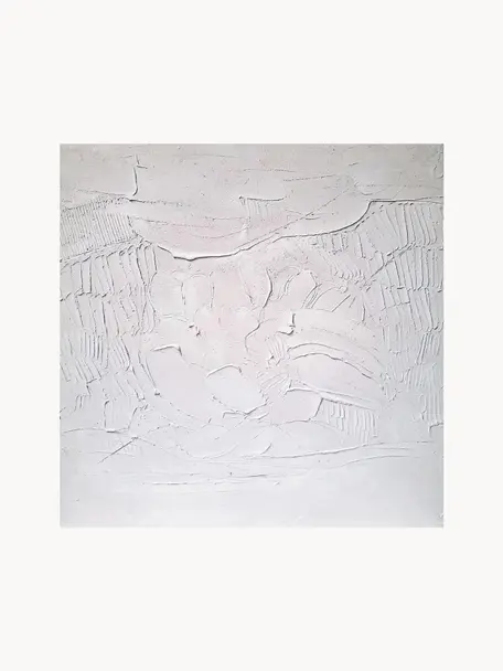 Quadro su tela Whipped, Immagine: tela, Grigio, Larg. 100 x Alt. 100 cm