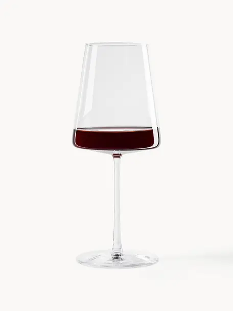 Copas de vino tinto de cristal Power, 6 uds., Cristal 

¡Trae el brillo del cristal a tu mesa de comedor! El cristal es excepcionalmente transparente y pesado, lo que significa que se siente valioso y al mismo tiempo tiene un buen aspecto. Además, los delicados cortes hacen de cada pieza un detalle especial, práctico y bonito., Transparente, Ø 9 x Al 23 cm, 520 ml