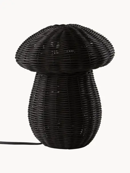 Malá stolní lampa Mush, Černá, Ø 20 cm, V 25 cm