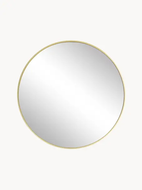 Kulaté nástěnné zrcadlo Ida, Zlatá, Ø 55 cm