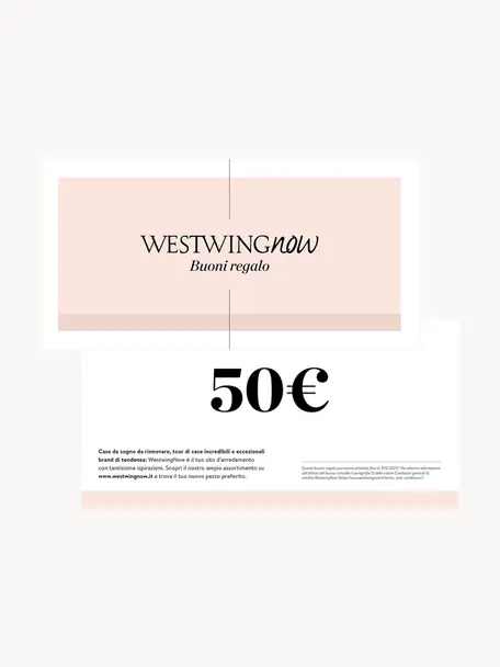 Buono regalo, Buono su carta fine, in una busta di alta qualità, Bianco, rosa, 50
