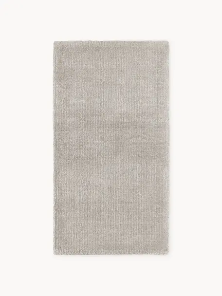 Ručně tkaný koberec s nízkým vlasem Ainsley, 60 % polyester, certifikace GRS
40 % vlna, Světle šedá, Š 80 cm, D 150 cm (velikost XS)