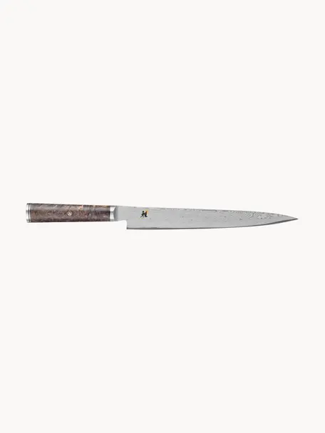 Sujihiki mes Miyabi, Mes: staalkwaliteit MC66, Zilverkleurig, greige, L 38 cm