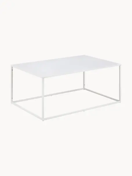 Metall-Couchtisch Neptun, Metall, pulverbeschichtet, Weiss, B 90 x T 60 cm
