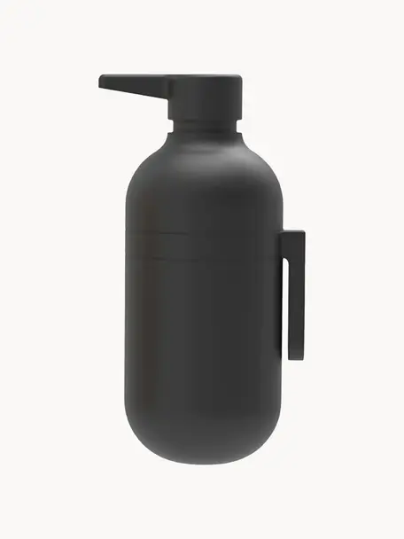 Seifenspender Pumpit, Kunststoff, Schwarz, Ø 8 x H 20 cm