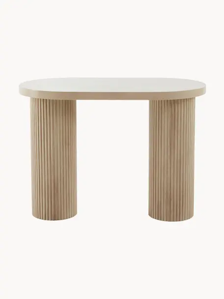 Drevený pracovný stôl Torello, Svetlé dubové drevo, Š 100 x H 55 cm