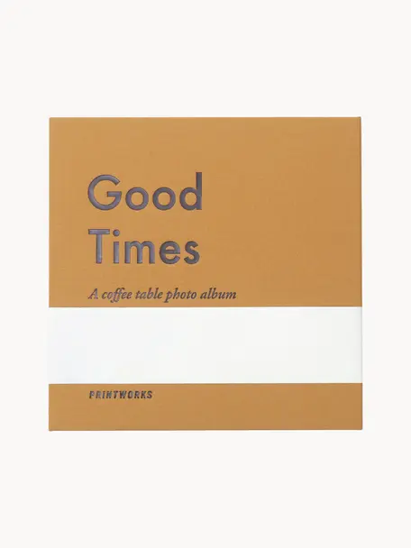Fotoalbum Good Times, 55 % šedý karton, 18 % polyester, 15 % papír, 2 % bavlna

Tento produkt je vyroben z udržitelných zdrojů dřeva s certifikací FSC®., Hořčicově žlutá, tmavě hnědá, Š 25 cm, V 25 cm