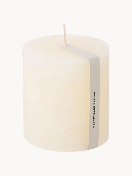 Svíčka Rustic, Parafín, Krémově bílá, Ø 10 cm, V 11 cm