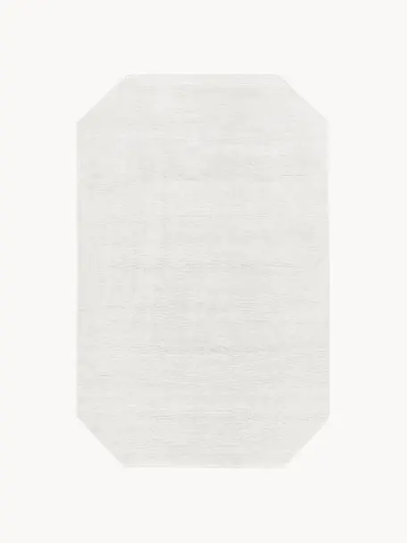 Ręcznie tkany dywan z wiskozy Jane Diamond, Odcienie kości słoniowej, S 120 x D 180 cm (Rozmiar S)