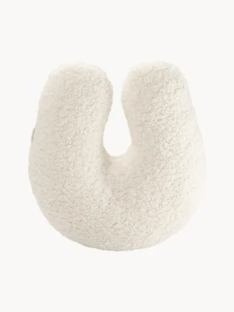 U-Kissen Arch aus Teddy, Bezug: Teddy (100 % Polyester), Off White, B 38 x L 42 cm