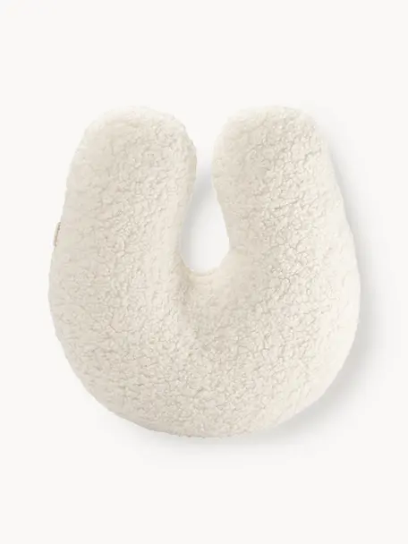 Coussin en peluche U Arch, Blanc cassé, larg. 38 x long. 42 cm