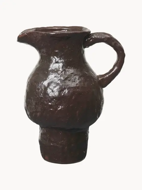 Brocca in terracotta Doro, 900 ml, Terracotta smaltata, Marrone scuro, 900 ml