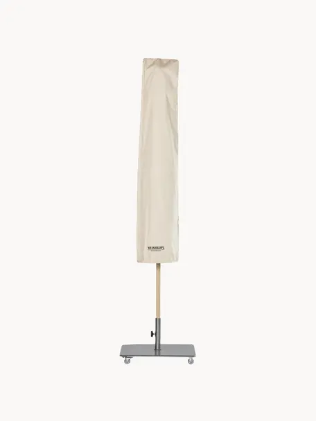 Handgemaakte parasol beschermhoes Classic, diverse maten, Acryl doek, Lichtbeige, Ø 51 x H 167 cm