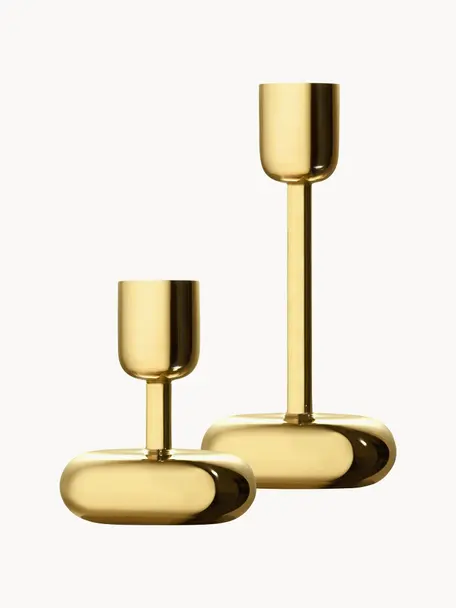 Set di 2 candelabri in ottone Nappula, Ottone, Ottone, Set in varie misure