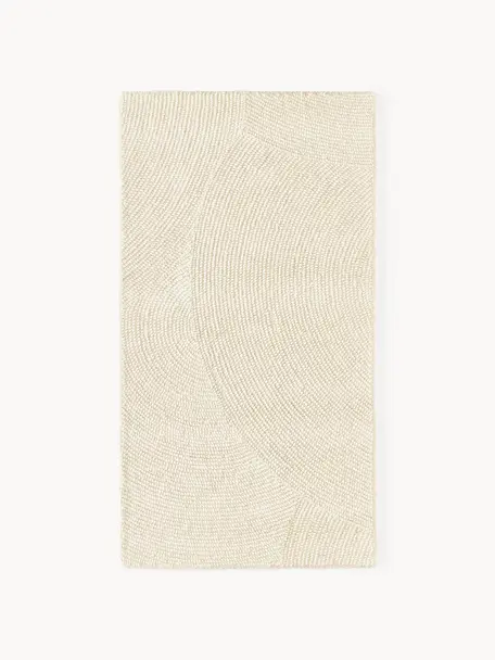 Tapis en laine tufté main Eleni, 100 % laine, certifiée RWS

Les tapis en laine peuvent perdre des fibres lors des premières semaines et des peluches peuvent se former, ce phénomène est naturel et diminue à mesure de votre usage et du temps, Blanc cassé, larg. 80 x long. 150 cm (taille XS)