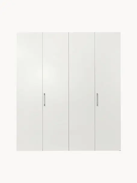 Drehtürenschrank Madison 4-türig, inkl. Montageservice, Korpus: Holzwerkstoffplatten, lac, Weiß, B 202 x H 230 cm