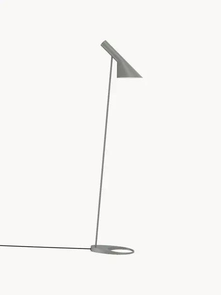 Lámpara de lectura pequeña AJ, Lámpara: acero recubierto, Cable: plástico, Gris, Al 130 cm