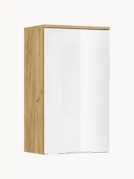Bad-Hängeschrank Sydney, B 39 cm, Griffe: Metall, beschichtet, Holz, Weiß, B 39 x H 68 cm