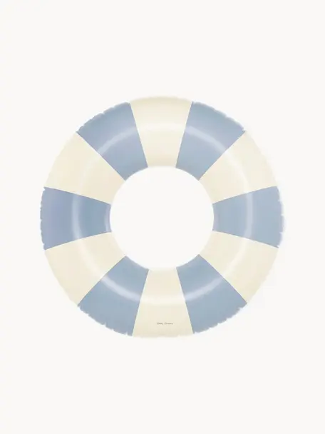 Flotador artesanal Celine, PVC plástico, Azul claro, Off White, Ø 120 cm