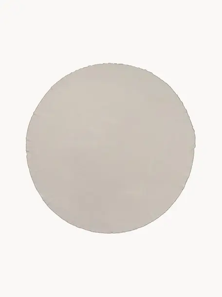 Nappe ronde Wilhelmina, 100 % coton, Beige, 6-8 personnes (Ø 200 cm)