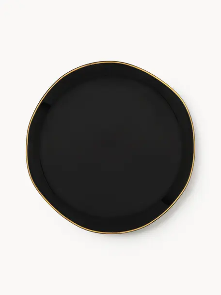 Plato pan Good Morning, Gres, Negro, Ø 17 cm