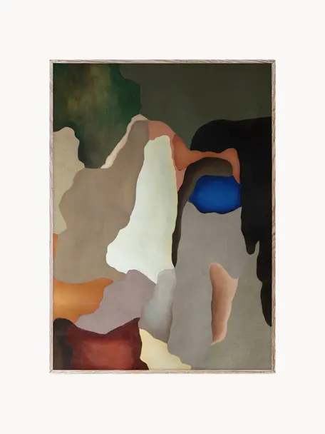 Poster Conversations in Colour 02, 210 g mat Hahnemühle papier, digitale print met 10 UV-bestendige kleuren, Meerkleurig, B 30 x H 40 cm
