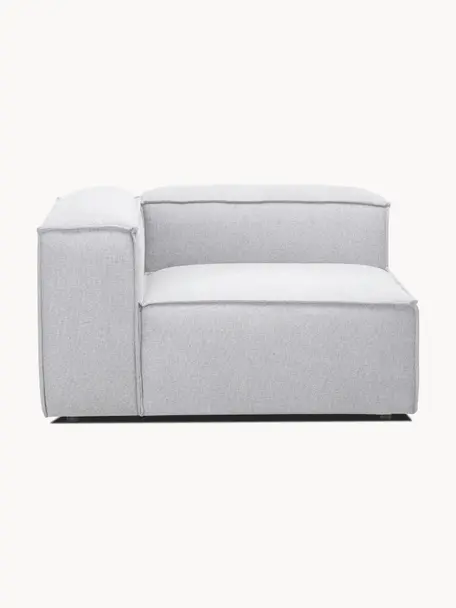 Módulo de esquina sofá Lennon, Tapizado: 100% poliéster Alta resis, Estructura: madera contrachapada de p, Patas: plástico, Tejido gris, An 119 x F 119 cm, chaise longue izquierda