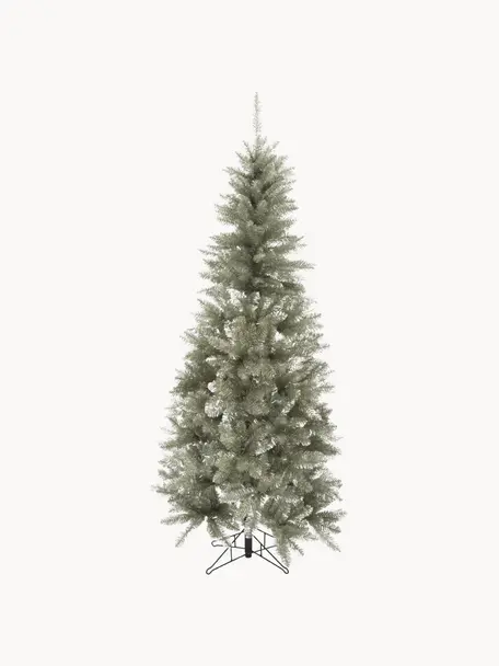 Albero di Natale artificiale argentato Colchester, Plastica, Verde, Ø 84 x Alt. 185 cm