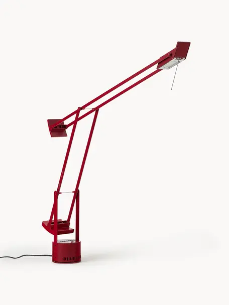 Grande lampe à poser Tizio, Rouge, larg. 78 x haut. 66 cm