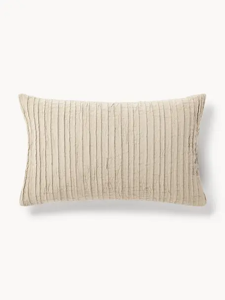 Poszewka na poduszkę z bawełny Artemis, 99% bawełna, 1% poliester, Beżowy, S 30 x D 50 cm