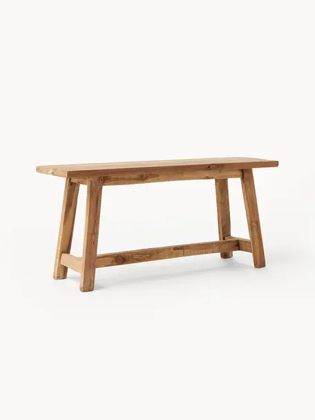 Banco de madera de teca Lawas, Madera de teca natural reciclada, Madera de teca, An 100 x Al 46 cm