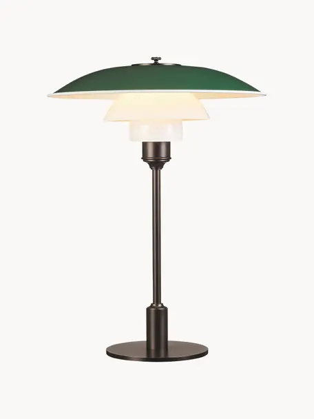 Lampada da tavolo grande in vetro soffiato PH 3½-2½, Paralume: alluminio rivestito, vetr, Struttura: rame, Verde, rame, Larg. 33 x Alt. 45 cm