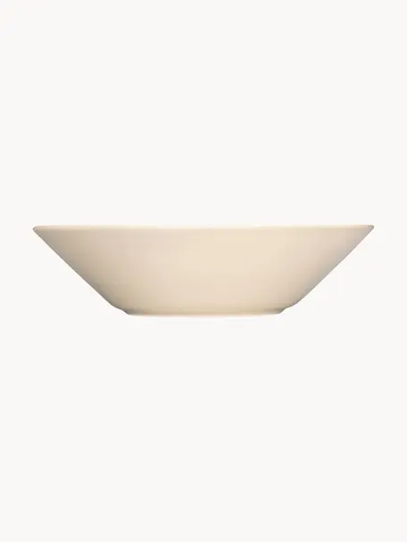 Assiette creuse en porcelaine Teema, Vitro-porcelaine, Blanc crème, Ø 22 cm