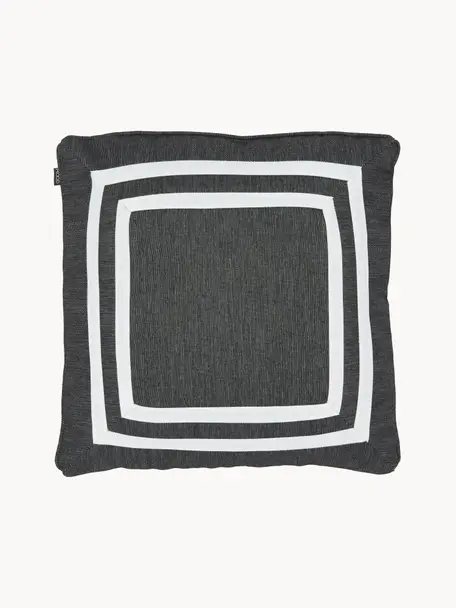 Povlak na polštář Arte, 100 % polyester, Černá, bílá, Š 45 cm, D 45 cm