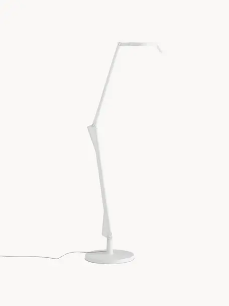 Lámpara de escritorio LED regulable y extensible Aledin Tec, Lámpara: policarbonato pintado, al, Cable: plástico, Blanco, Ø 21 x Al 48 cm