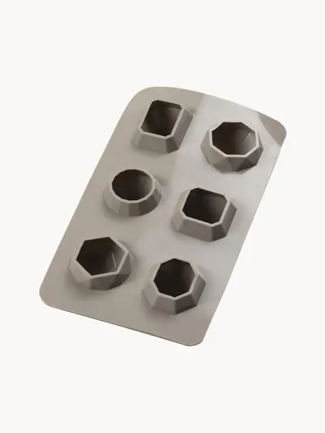 Stampo per cubetti di ghiaccio in silicone Diamond, Silicone, Greige, Larg. 19 x Alt. 3 cm