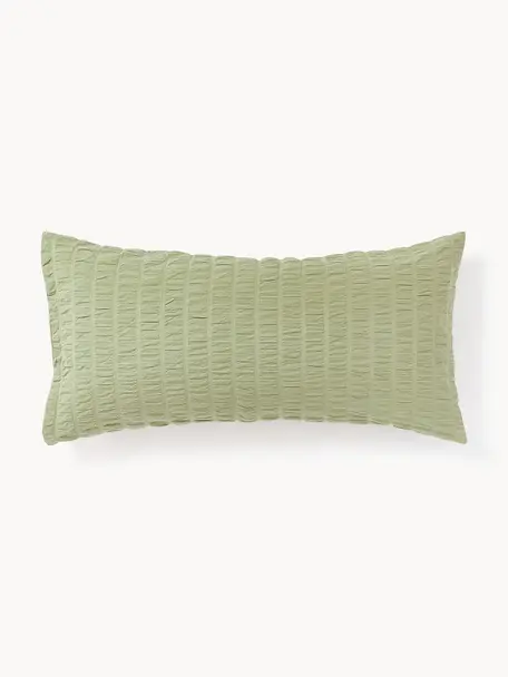 Poszewka na poduszkę z tkaniny typu seersucker Esme, 2 szt., Zielony, S 40 x D 80 cm
