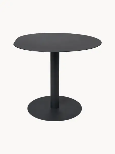 Table de forme organique Pond, Ø 88 cm, Acier de structure, revêtu par poudre et galvanisé, Noir, mat, Ø 88 cm