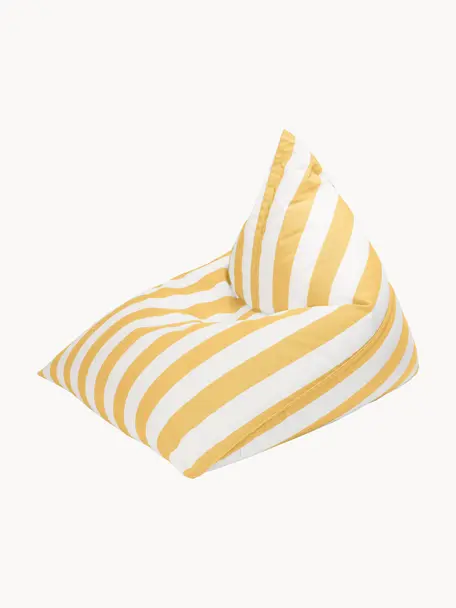 Outdoor-Sitzsack Calypso, Bezug: 100 % Polypropylen, UV-be, Gelb, Weiß, B 115 x H 90 cm