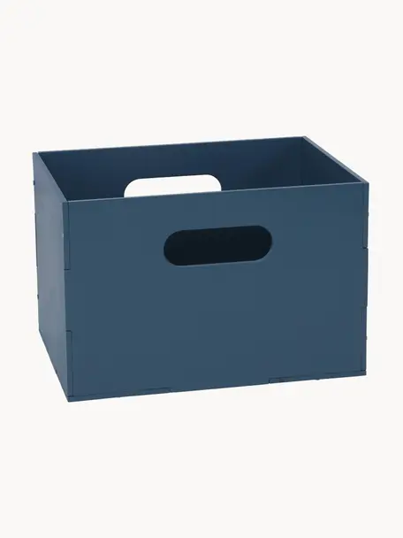 Caja de madera Kiddo, Madera de abedul pintada

Este producto está hecho de madera de origen sostenible y con certificación FSC®., Azul oscuro, An 34 x F 24 cm