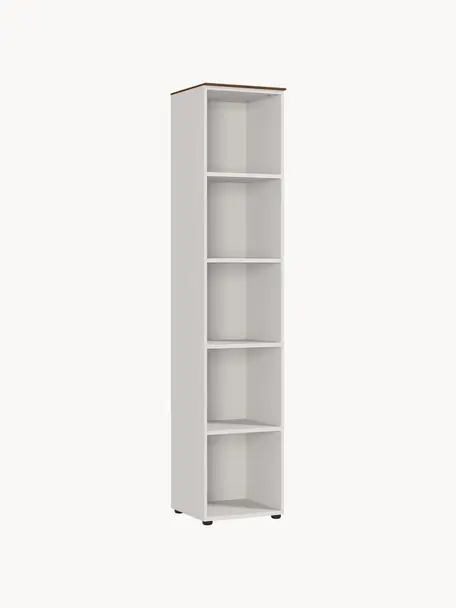 Bureaurek Ancona, Lichtbeige, hout in notenlook, B 41 x H 197 cm