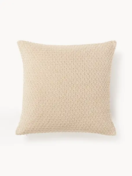 Housse de coussin 60x60 en chenille Everly, 100 % polyester (recyclé), certifié GRS

Le matériau est certifié selon STANDARD 100 by OEKO-TEX®, 11.HIN.00050, Beige clair, larg. 50 x long. 50 cm